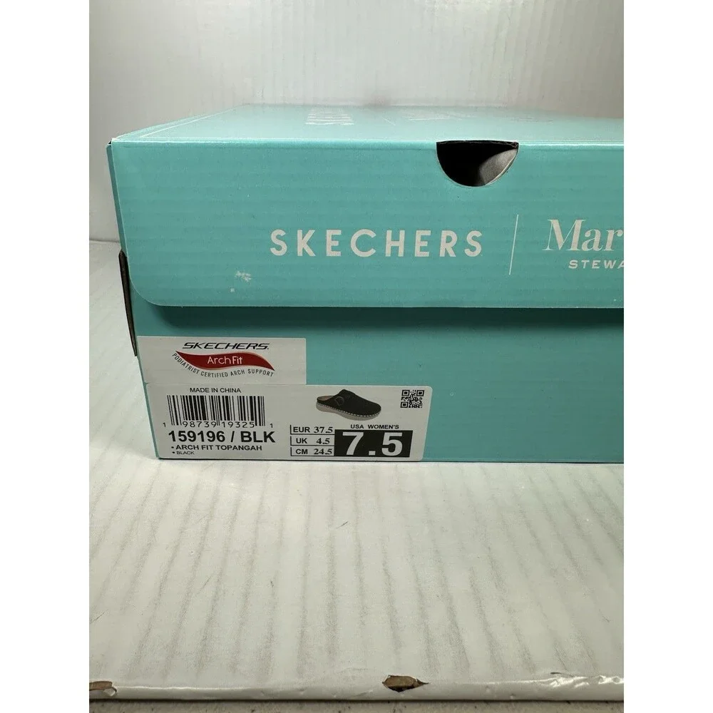 Size 7.5 Skechers Martha Stewart Womens Arch Fit Topangah Slip On Comfort Shoes